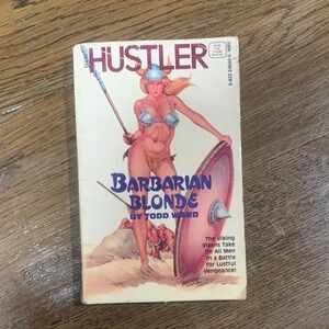 Vintage Hustler Barbarian Blonde paperback book by Todd Ward 1981